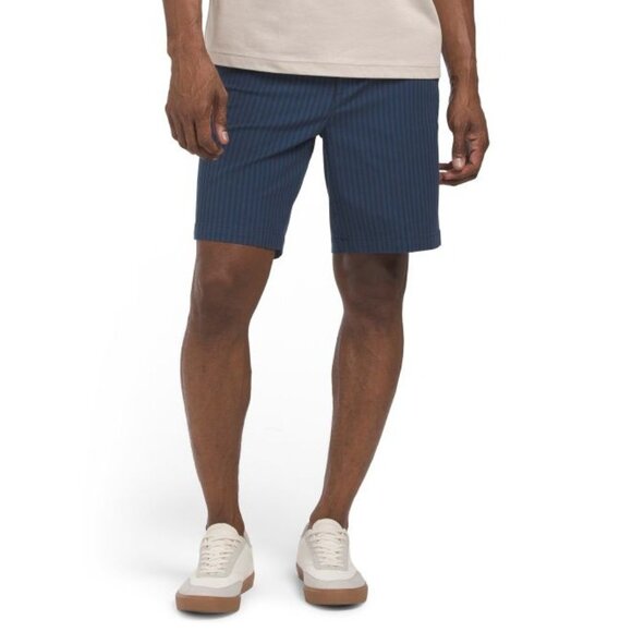 DOCKERS Ultimate Shorts in Blue Stripe Multi - Size 36 - Picture 1 of 6